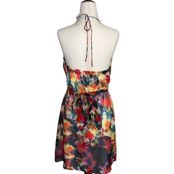 Anthropologie Hutch Multicolor Halter Dress - Picture 3 of 5